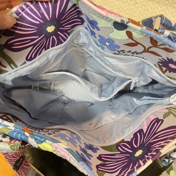 Vera Bradley Bengal Lily‎ Tote Bag & Wallet | Y2K Boho Chic Cottagecore Coquette - Picture 4 of 14